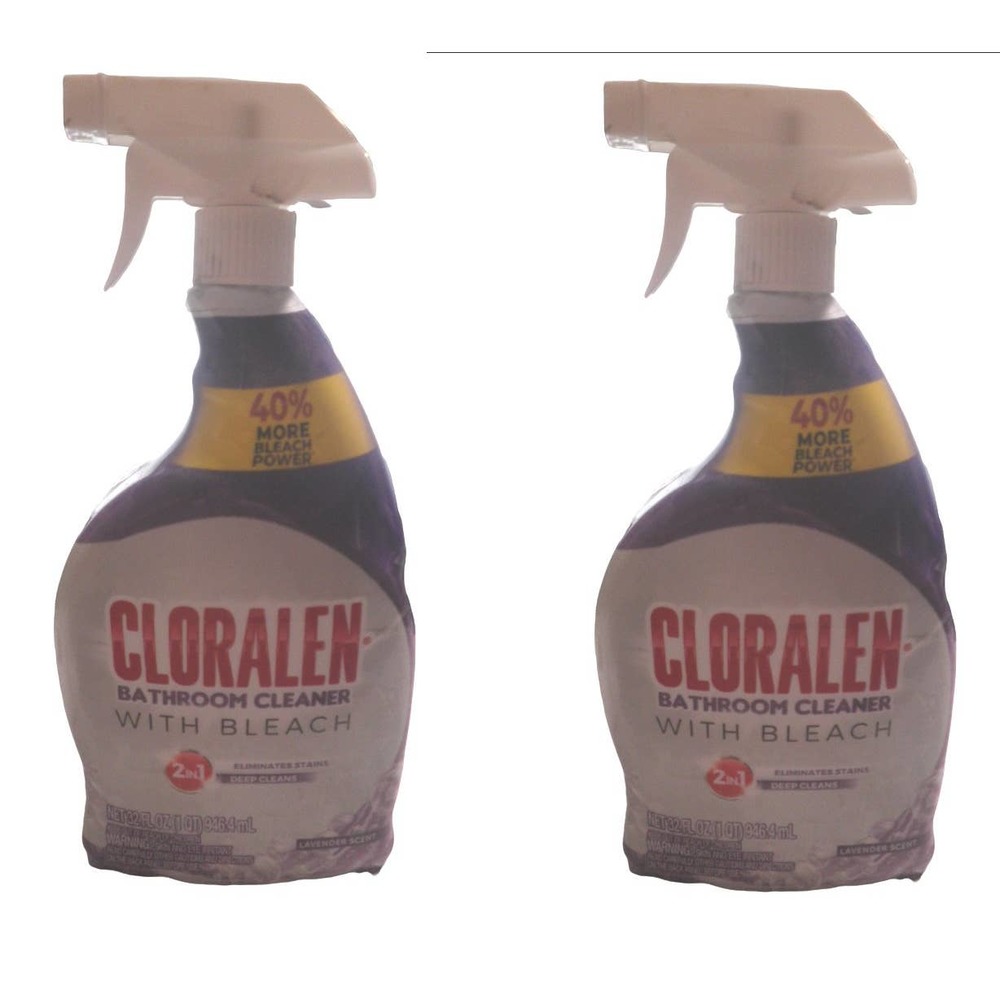 Cloralen Bathroom Cleaner Spray, Lavender, 32 fl. oz. (Pk of 2) - Free Shipping
